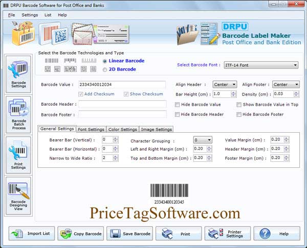 Postal Barcode Software software